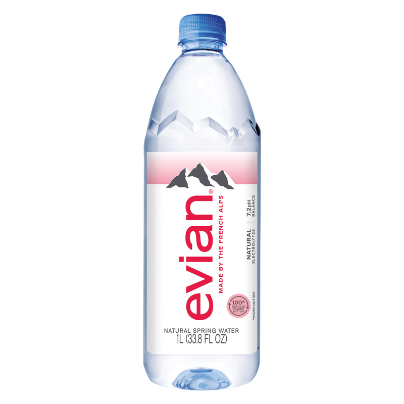 Evian Natural Spring Water 1 Liter