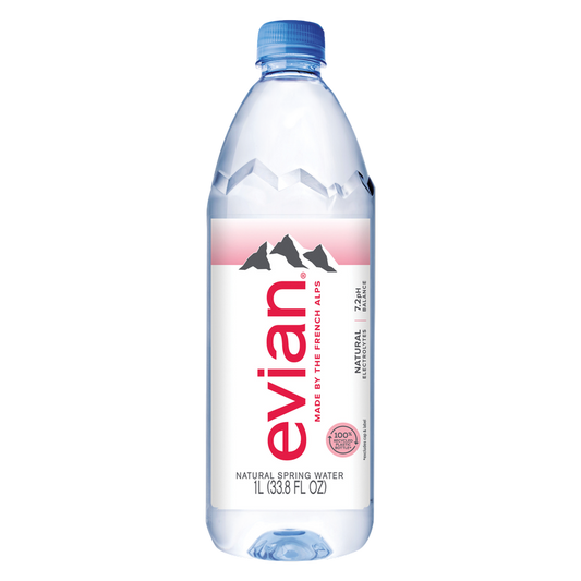 Evian Natural Spring Water 1 Liter