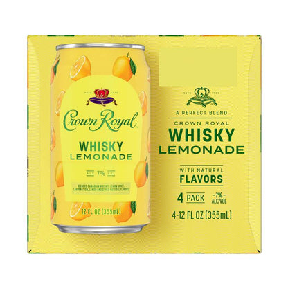 Crown Royal Whisky Lemonade Cocktail 4pk 12oz 7% ABV