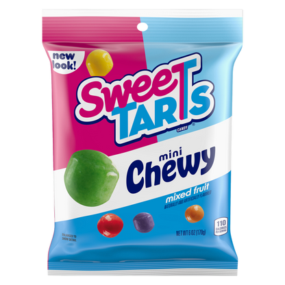 SweeTARTS Mini Chewy, Candy, Mixed Fruit, 6 oz