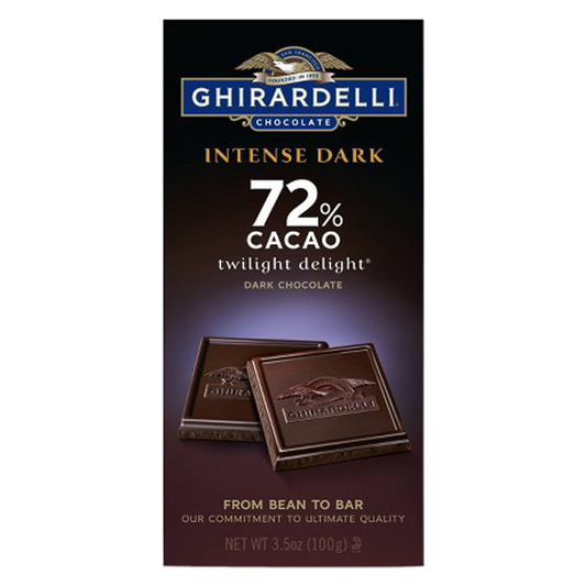 Ghirardelli 72% Cacao Twilight Delight Intense Dark Bar 3.5oz