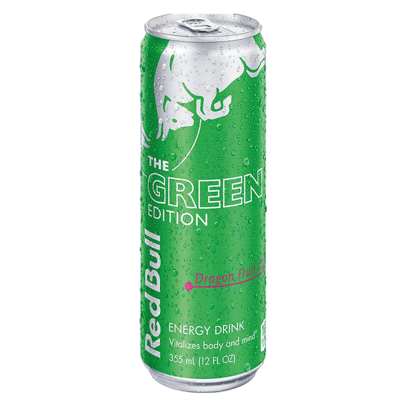 Red Bull Energy Drink The Green Edition Dragon Fruit 12oz Can