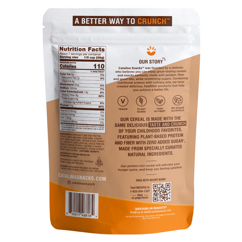 Catalina Crunch Chocolate Peanut Butter Keto Cereal 9oz