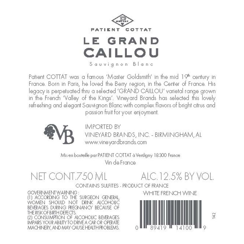 Patient Cottat Sauvignon Blanc 750ml