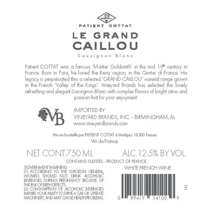 Patient Cottat Sauvignon Blanc 750ml