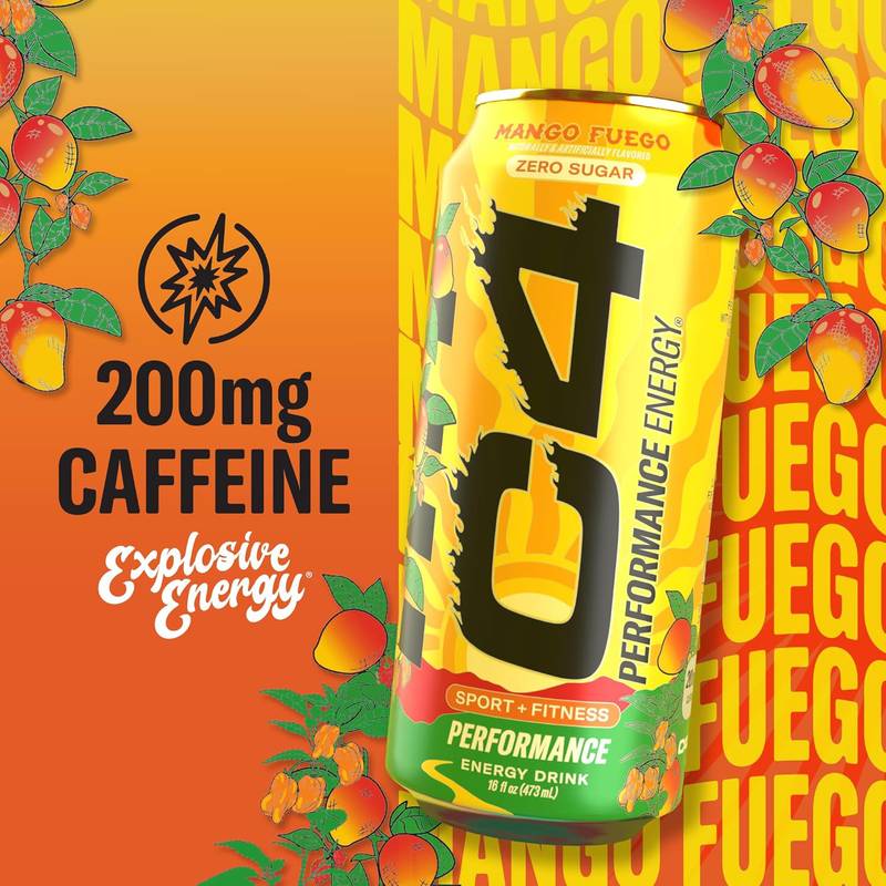 C4 Performance Mango Fuego 16oz