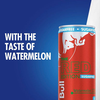 Red Bull Sugar Free Red Edition Watermelon Energy Drink 12oz Can