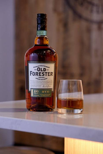 Old Forester Kentucky Straight Rye Whisky, 750 mL Bottle, 100 Proof