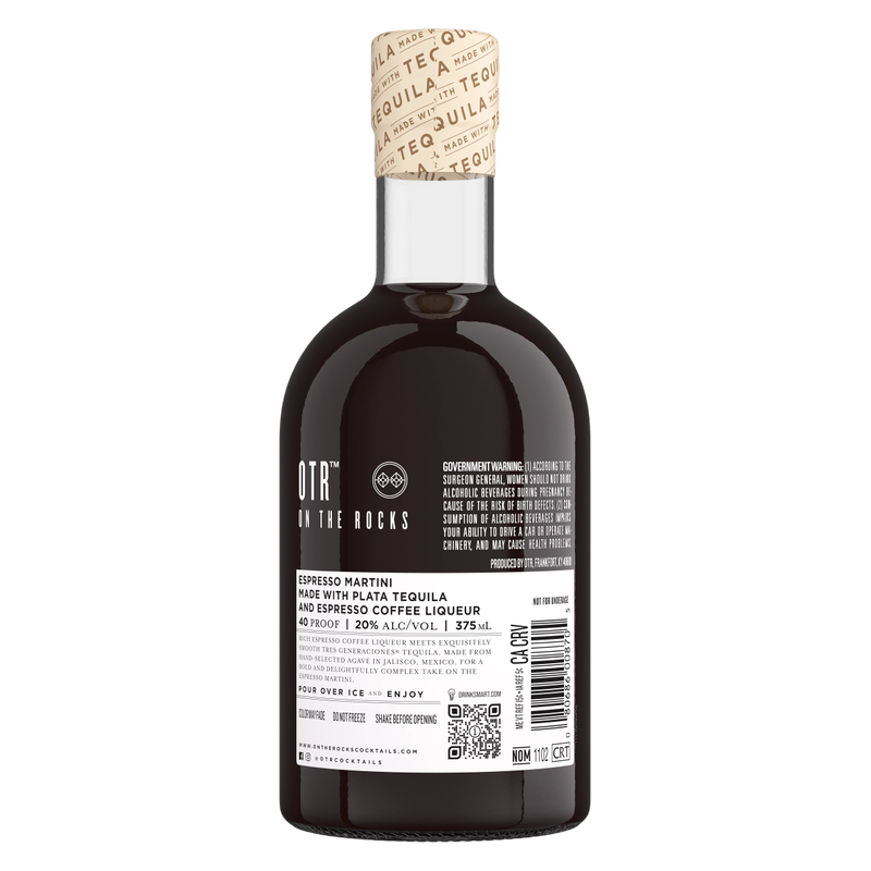 On The Rocks Tequila Espresso Martini 375ml