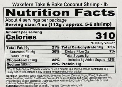 Coconut Shrimp - Avg 1lb