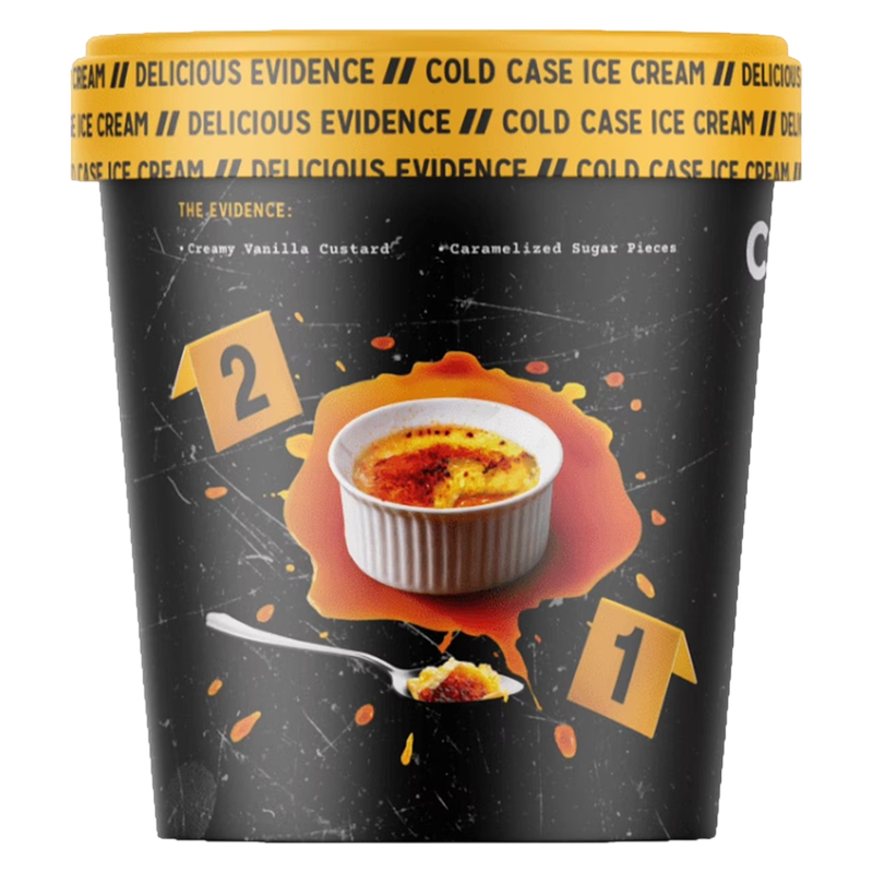 Cold Case Crime Brulé Ice Cream 16oz