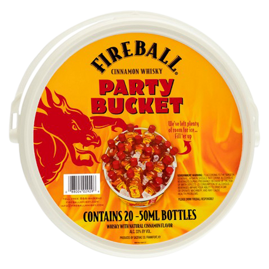 Fireball Hot Cinnamon Blended Whisky Party Bucket 20pk 50ml (42 Proof - Ohio only)