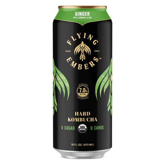 Flying Embers Ginger Hard Kombucha (16 OZ CAN)