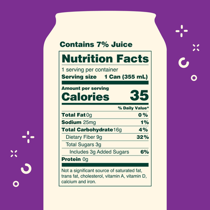 Olipop Grape Soda 12oz Can