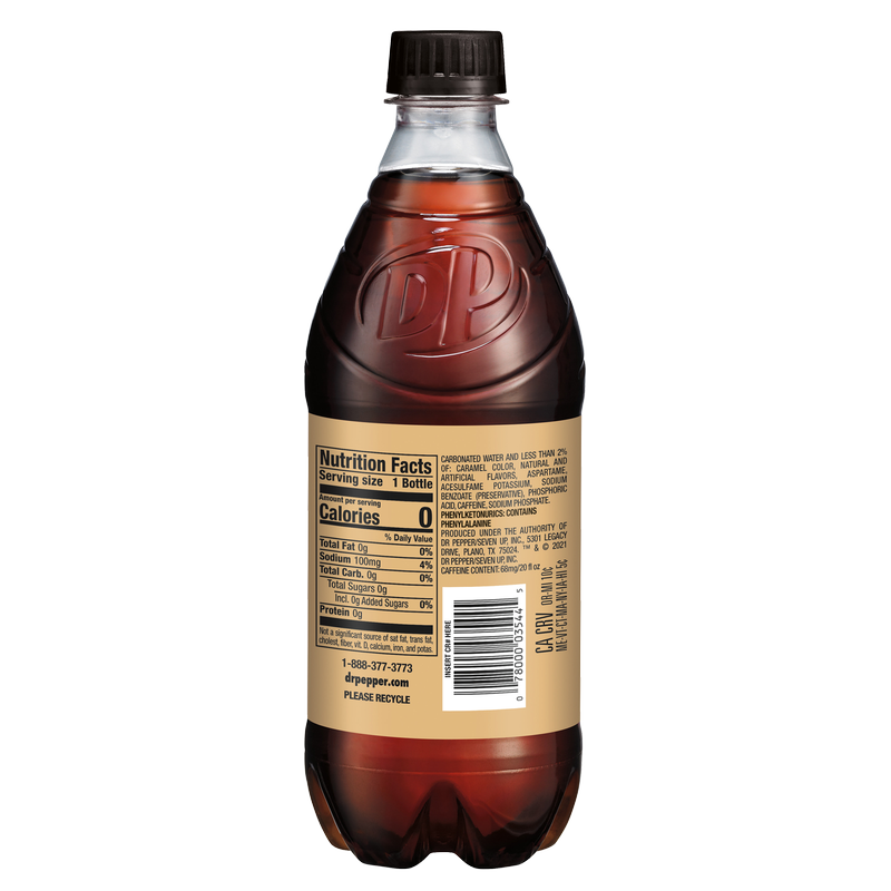 Dr Pepper & Cream Soda Zero Sugar 20oz Btl