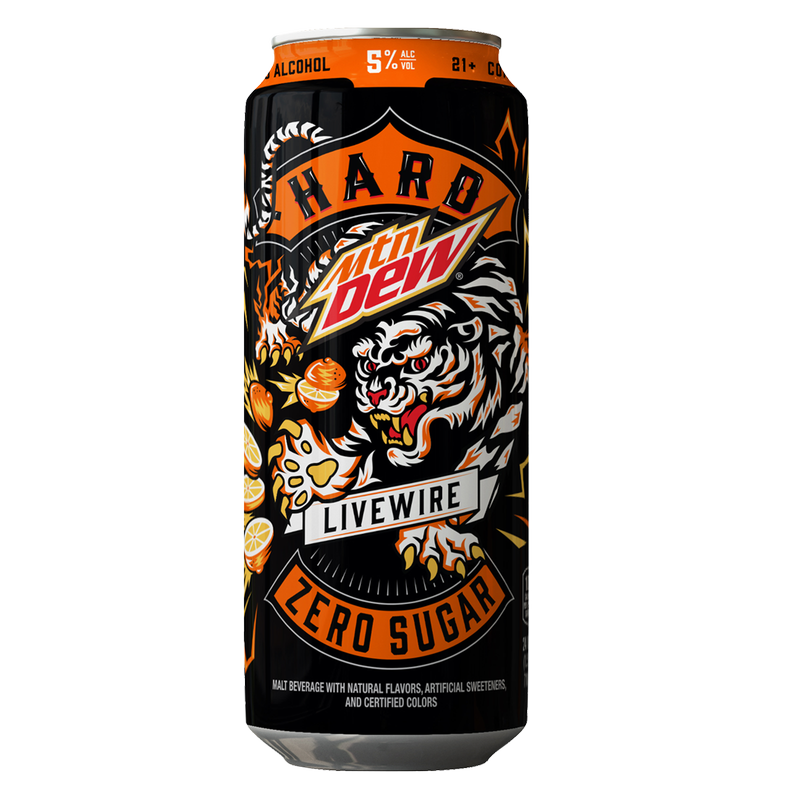 MTN DEW® Hard Zero Sugar Livewire Single 24oz Can 5% ABV