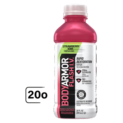 BODYARMOR FLASH I.V. Strawberry Kiwi 20oz Btl