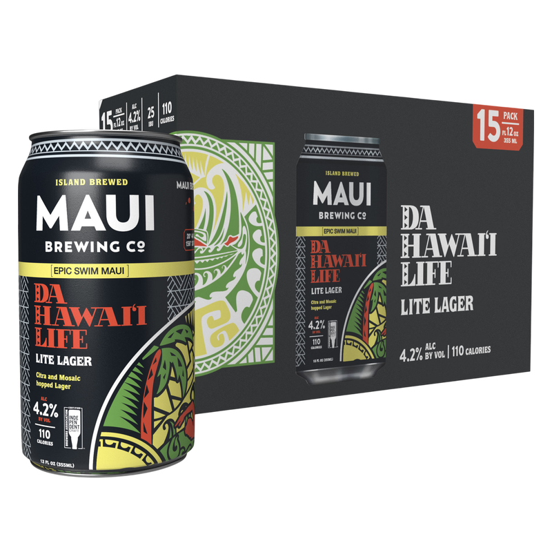 Maui Da Hawaii LIife Lite 15pk 12oz Cans