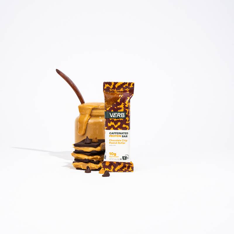 Verb Caffeinated Energy Bar, Chocolate Chip Peanut Butter, 1.8oz