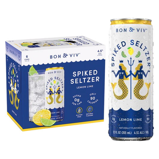 Bon & Viv Spiked Seltzer Lemon Lime 6pk 12oz Can 4.5% ABV