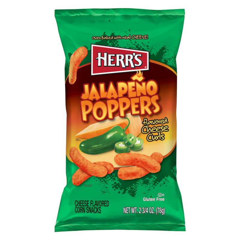Herr's Jalapeno Popper Cheese Curls 2.75 oz