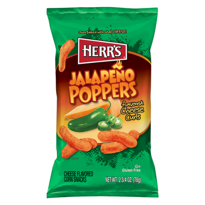 Herr's Jalapeno Popper Cheese Curls 2.75 oz