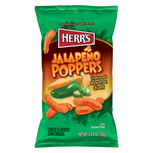 Herr's Jalapeno Popper Cheese Curls 2.75 oz