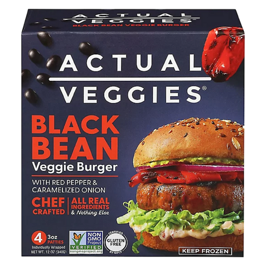 Actual Veggies Black Bean Veggie Burger 4ct