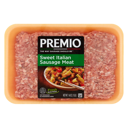 Premio Sweet Italian Sausage Meat - 16oz