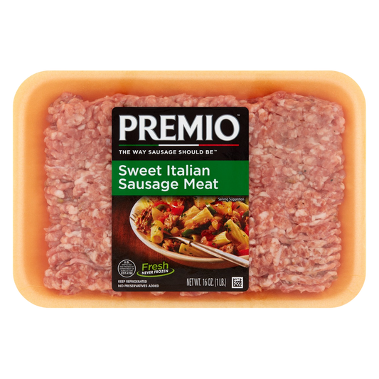 Premio Sweet Italian Sausage Meat - 16oz