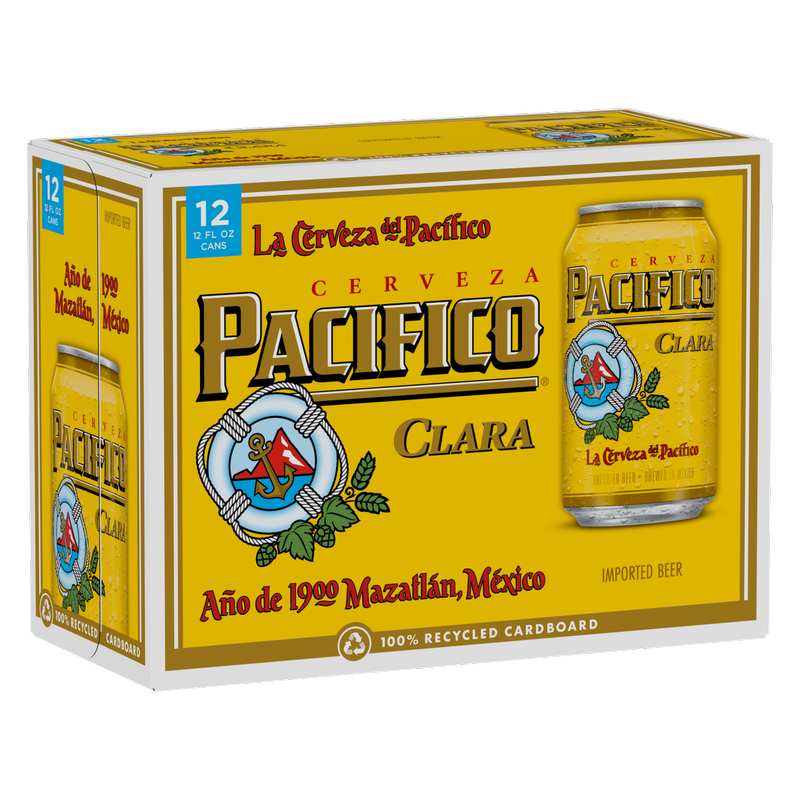 Pacifico 12pk 12oz Can 4.4% ABV