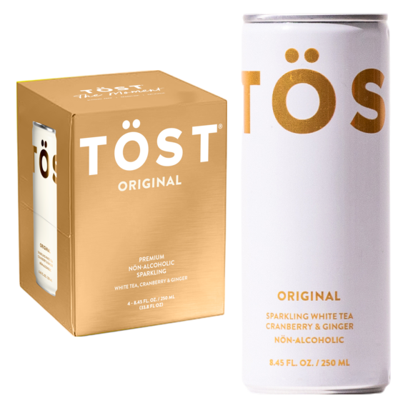 TöST Original Non-Alcoholic Sparkling Refresher 4pk 250mL Can