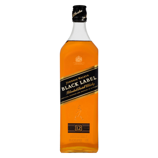 Johnnie Walker Black Label Blended Scotch Whisky, 1 L