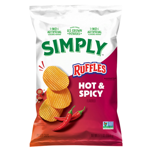 Simply Ruffles Hot & Spicy 5.5oz 
