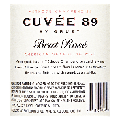 Cuvee 89 Sparkling Rose 750ml