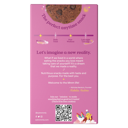 Mmmly Dark Chocolate Chip Plant-Based Soft Cookies 4.66oz