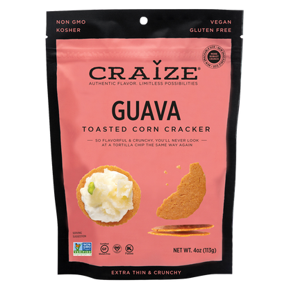 Craize Guava Toasted Corn Crackers 4oz