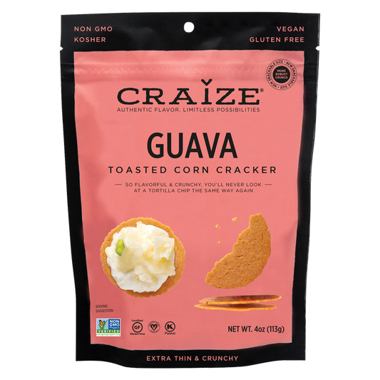 Craize Guava Toasted Corn Crackers 4oz