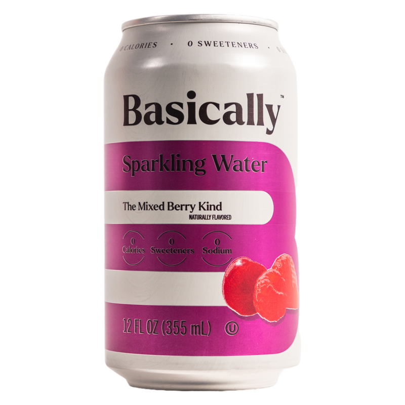 Basically Mixed Berry Sparkling Water - 8pk