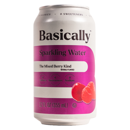 Basically Mixed Berry Sparkling Water - 8pk