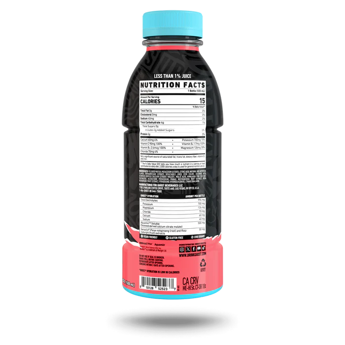 GHOST HYDRATION Kiwi Strawberry 12pk 16.9oz Btl