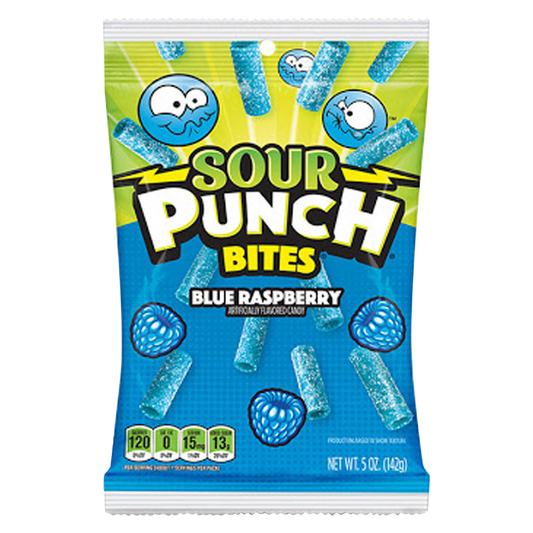 Sour Punch Blue Raspberry Bites 5oz