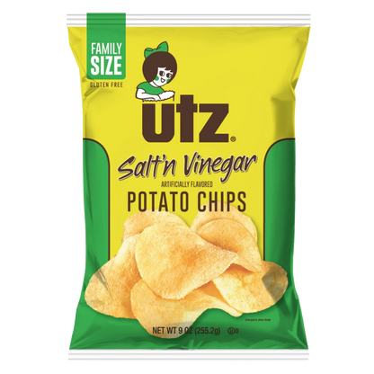 Utz Salt & Vinegar Potato Chips 9oz