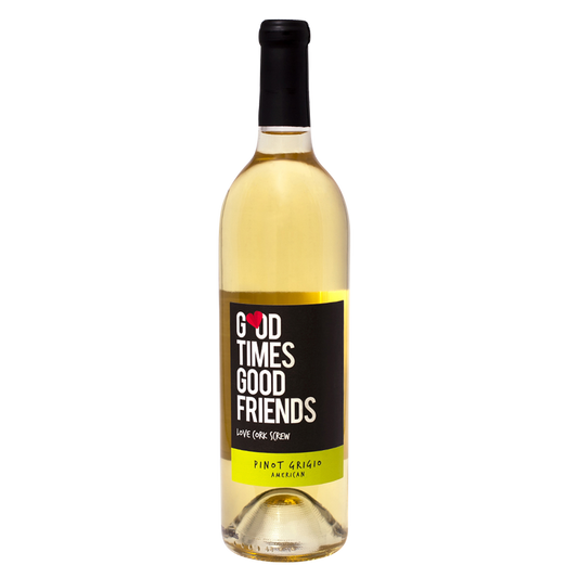 Love Cork Screw Good Times Good Friends Pinot Grigio 750 ml