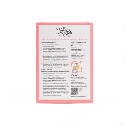 King Street Baking - Vanilla Cupcake & Cake Baking Mix 10.98oz