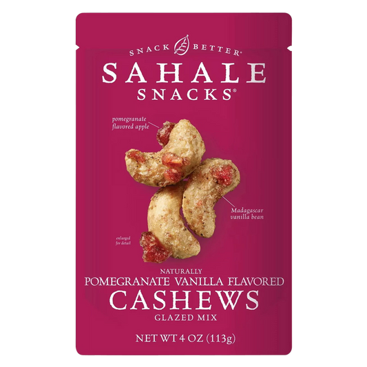 Sahale Pomegranate Vanilla Glazed Cashews Mix 4oz