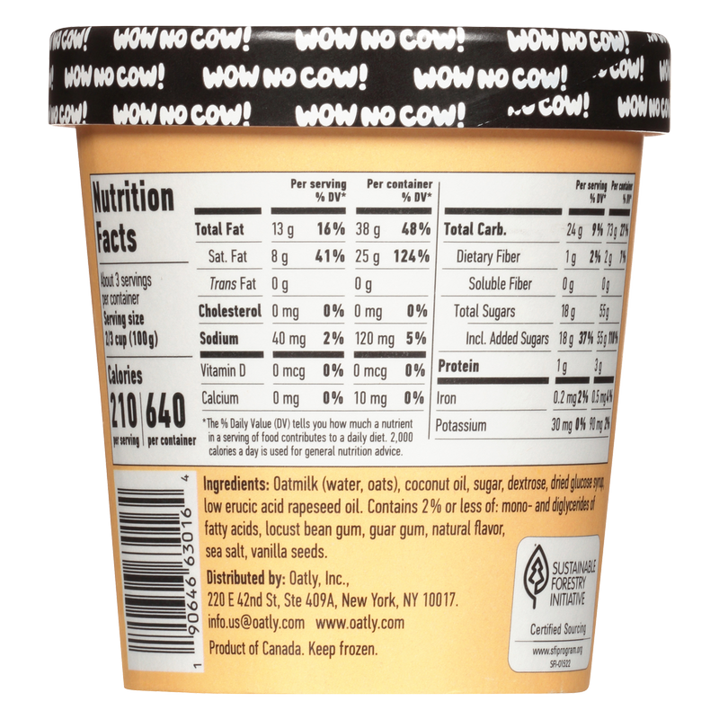 Oatly Non-Dairy Vanilla Ice Cream Pint