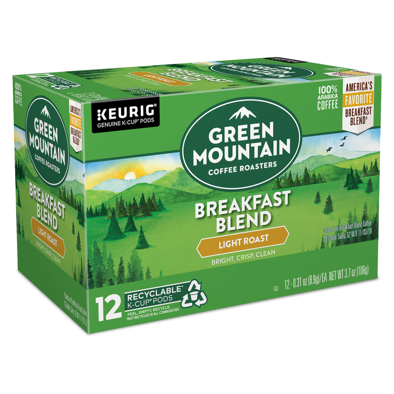 Green Mountain Coffee Breakfast Blend K-Cups 12ct