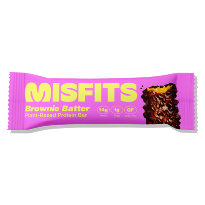 Misfits Plant-Based Brownie Batter Protein Bar, 1.8oz