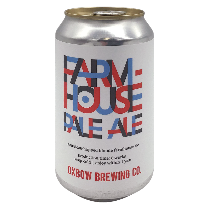Oxbow Brewing Farmhouse Pale Ale 6Pk 12Oz Can 6% Abv